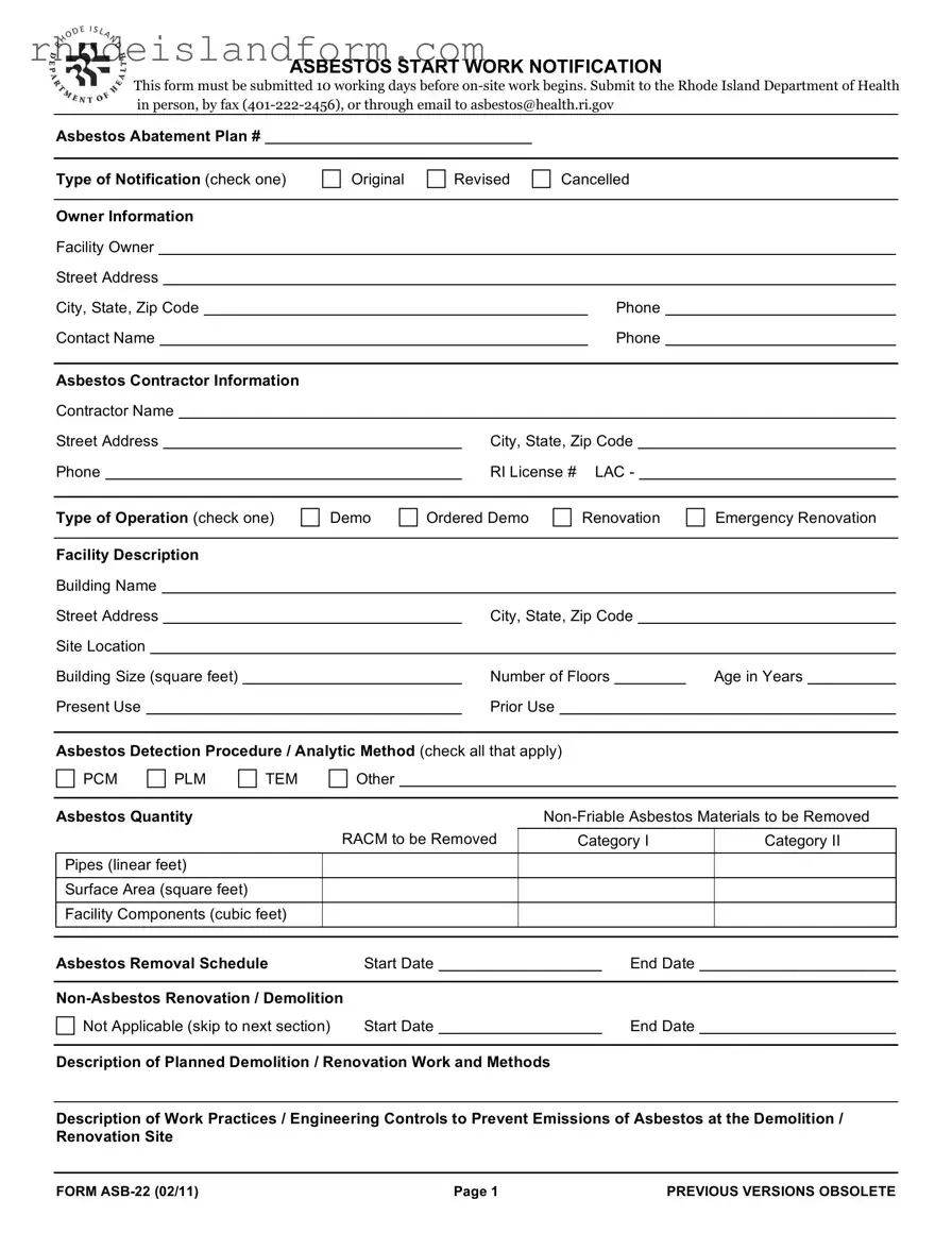 Fill Out a Valid Rhode Island Asb 22 Template